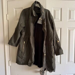 Cynthia Rowley Olive Green Nylon Windbreaker Jacket size 2x
